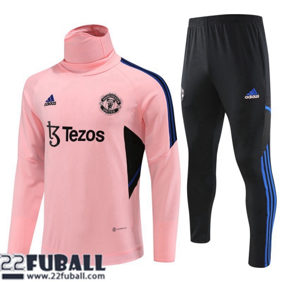 Trainingsanzug Manchester United Rosa Herren 22 23 TG722