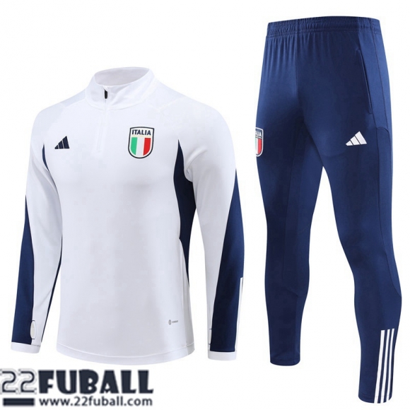 Trainingsanzug Italien Weiss Herren 22 23 TG729