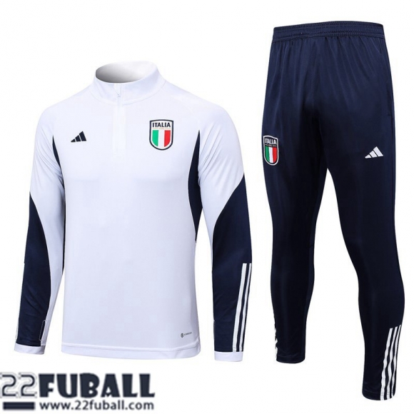 Trainingsanzug Italien Weiss Herren 23 24 TG742