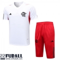 Trainingsanzug T Shirt Flamengo Weiss Herren 23 24 TG756