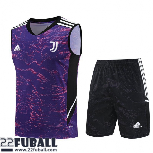 Trainingsanzug Ohne Ärmel Juventus Lila Herren 23 24 TG781