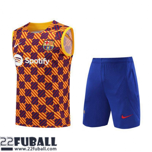 Trainingsanzug Ohne Ärmel Barcelona orange Herren 23 24 TG800