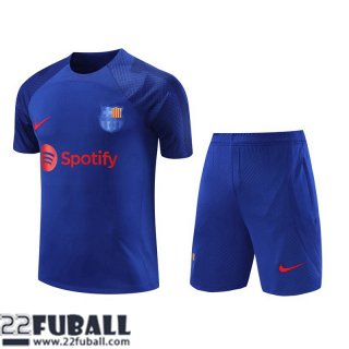 Trainingsanzug T Shirt Barcelona Blau Herren 23 24 TG803