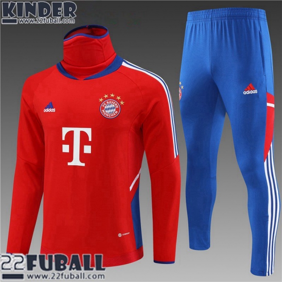 Trainingsanzug Bayern Munchen Blau Kinder 22 23 TK566