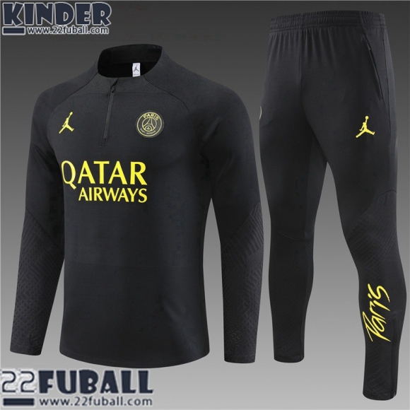 Trainingsanzug PSG Schwarz Kinder 22 23 TK570