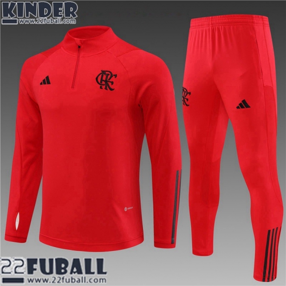 Trainingsanzug Flamengo Rot Kinder 23 24 TK573