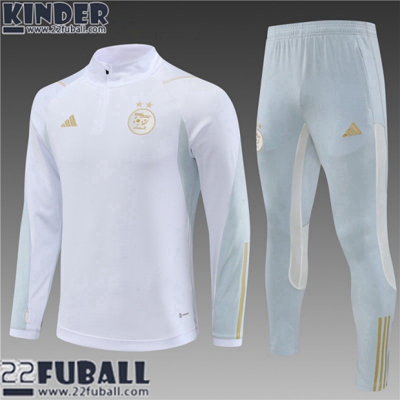 Trainingsanzug Algerien Weiss Kinder 23 24 TK586