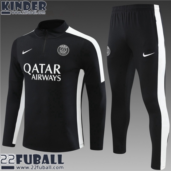 Trainingsanzug PSG Schwarz Kinder 23 24 TK602