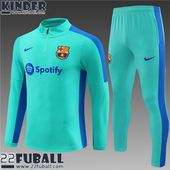 Trainingsanzug Barcelona Grün Kinder 23 24 TK611