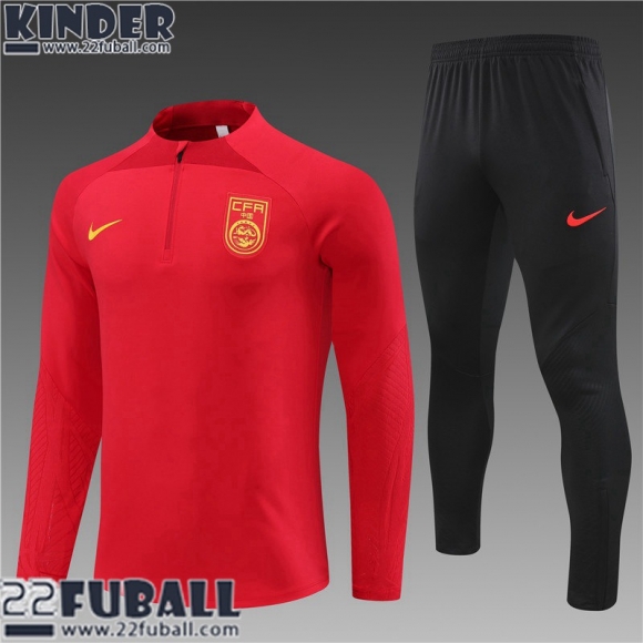 Trainingsanzug China Rot Kinder 23 24 TK613