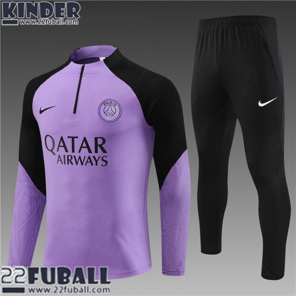 Trainingsanzug PSG Lila Kinder 23 24 TK623