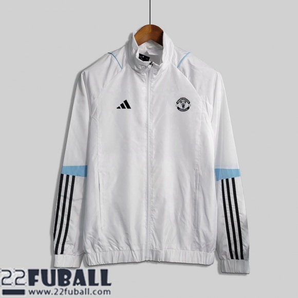 Windjacke Manchester United Weiss Herren 23 24 WK383