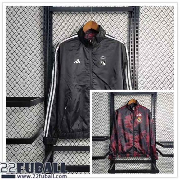 Windjacke Real Madrid dunkelgrau Herren 23 24 WK440