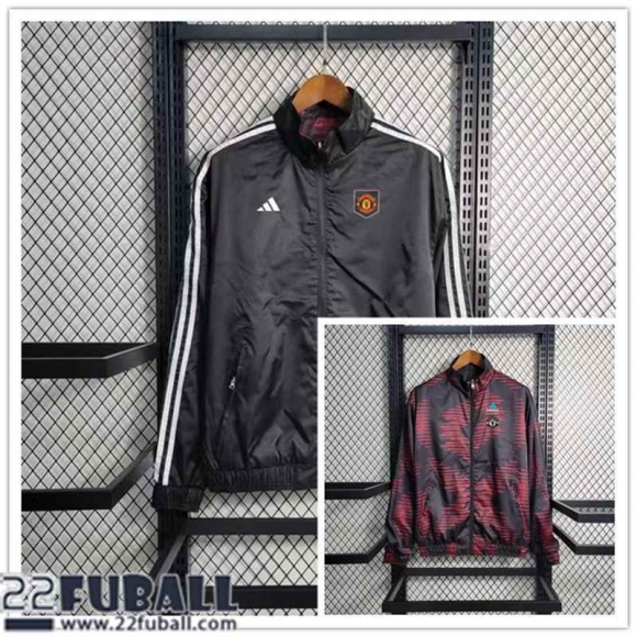 Windjacke Manchester United dunkelgrau Herren 23 24 WK441