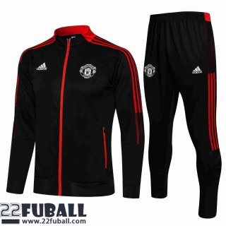 Sweatjacke Manchester United Schwarz Herren 21 22 JK121