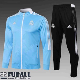 Sweatjacke Real Madrid Blau Herren 21 22 JK123