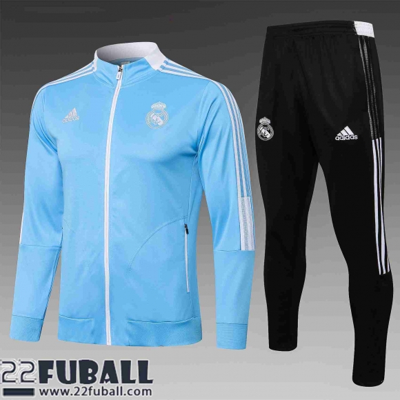 Sweatjacke Real Madrid Blau Herren 21 22 JK123