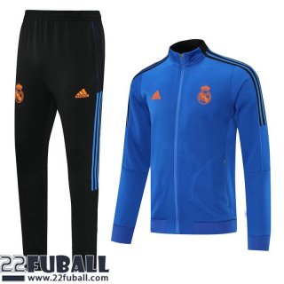 Sweatjacke Real Madrid Blau Herren 21 22 JK128