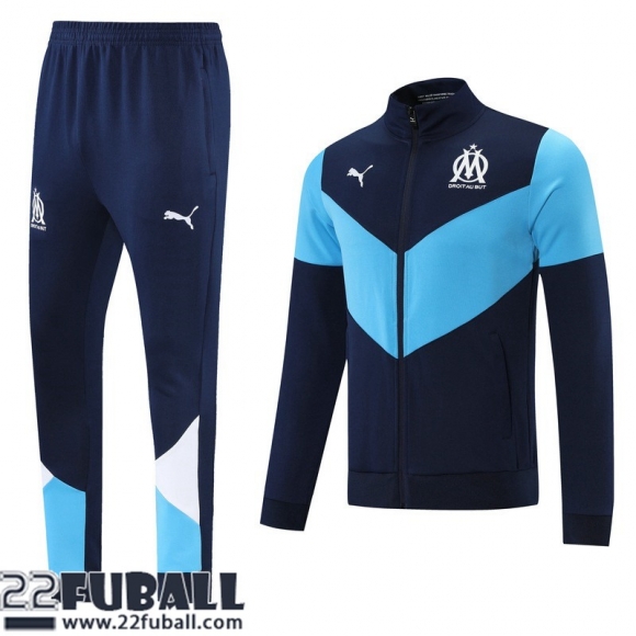 Sweatjacke Marseille Blau Herren 21 22 JK138