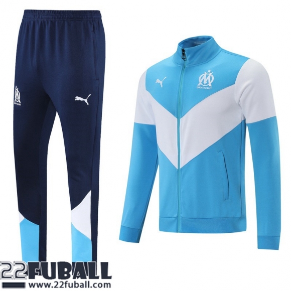 Sweatjacke Marseille Blau Herren 21 22 JK139