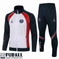 Sweatjacke PSG Weiß Herren 21 22 JK89