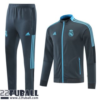 Sweatjacke Real Madrid Grau Herren 21 22 JK99