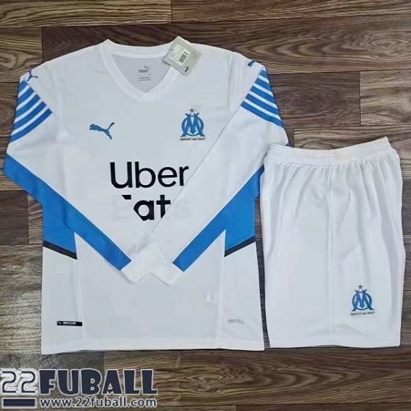 Fussball Trikots Marseille Heimtrikot Langarm Herren 21 22