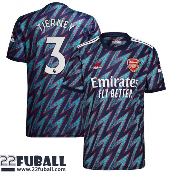 Fussball Trikots Arsenal Ausweichtrikot Herren 21 22 # Tierney 3