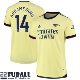 Fussball Trikots Arsenal Auswärtstrikot Herren 21 22 # Aubameyang 14