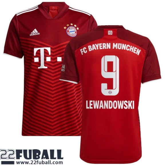 Fussball Trikots Bayern Munchen Heimtrikot Herren 21 22 # Robert Lewandowski 9