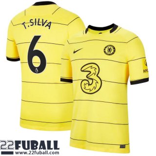 Fussball Trikots Chelsea Auswärtstrikot Herren 21 22 # T. Silva 6