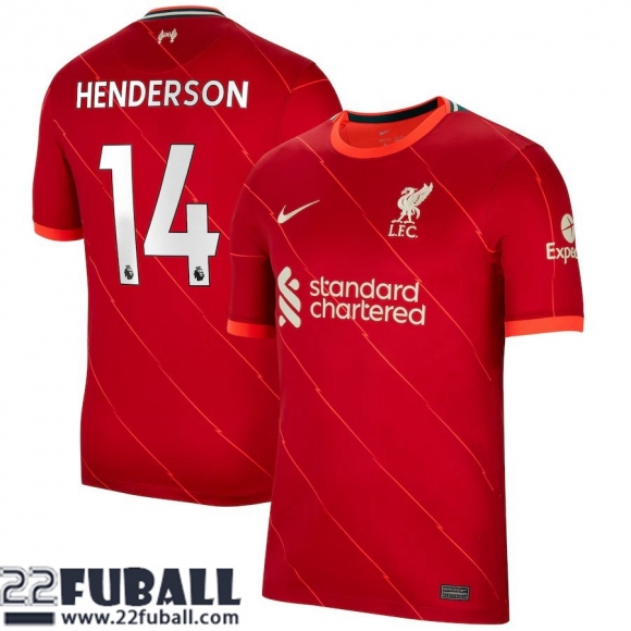 Fussball Trikots Liverpool Heimtrikot Herren 21 22 # Henderson 14