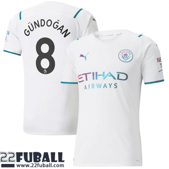 Fussball Trikots Manchester City Auswärtstrikot Herren 21 22 # Gündogan 8