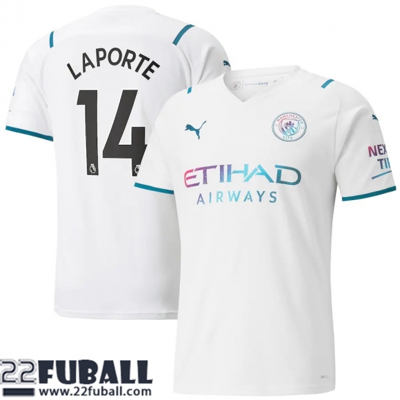 Fussball Trikots Manchester City Auswärtstrikot Herren 21 22 # Laporte 14