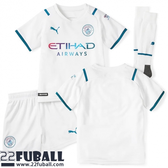 Fussball Trikots Manchester City Auswärtstrikot Kinder 21 22