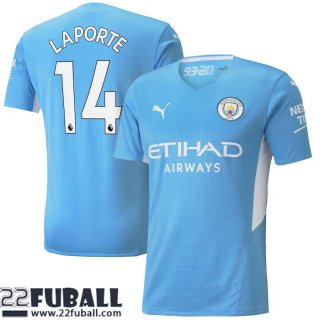 Fussball Trikots Manchester City Heimtrikot Herren 21 22 # Laporte 14