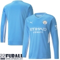 Fussball Trikots Manchester City Heimtrikot Langarm Herren 21 22