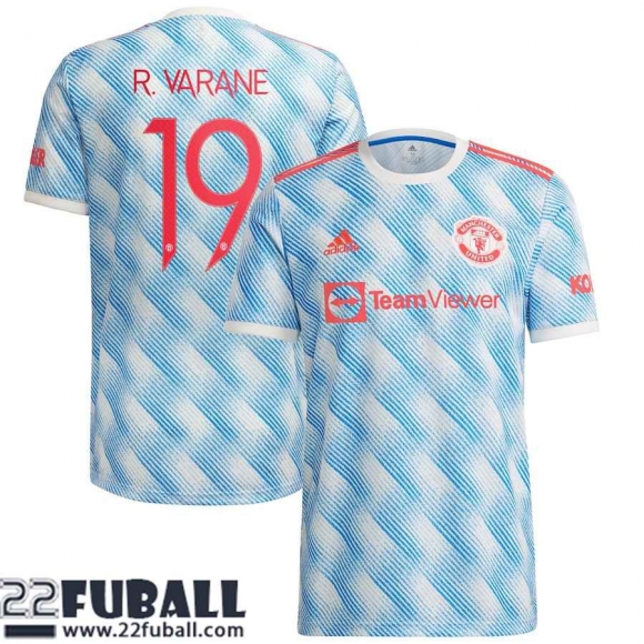 Fussball Trikots Manchester United Auswärtstrikot Herren 21 22 # R. Varane 19