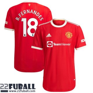 Fussball Trikots Manchester United Heimtrikot Herren 21 22 # B.Fernandes 18