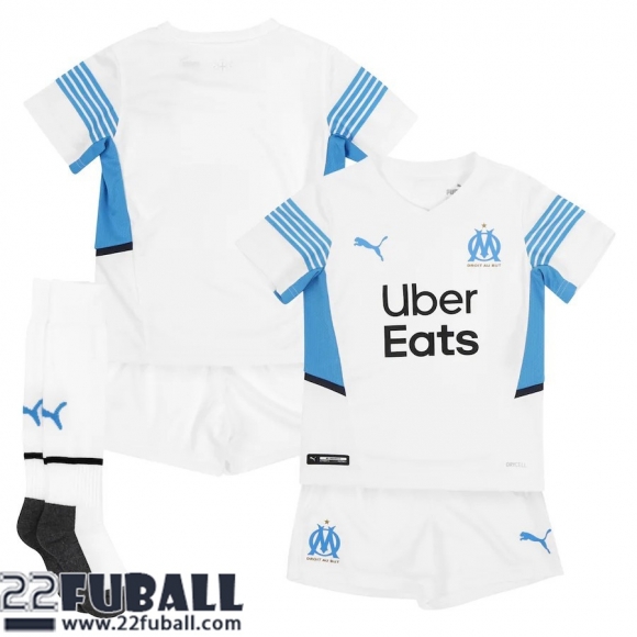 Fussball Trikots Olympique Marseille Heimtrikot Kinder 21 22