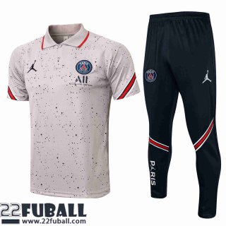 Poloshirts PSG Grau Herren 21 22 PL111