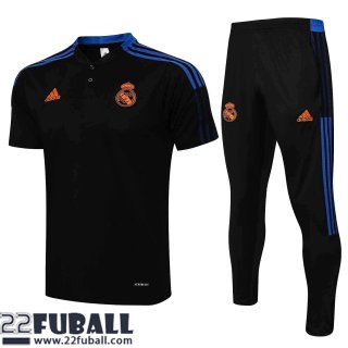 Poloshirts Real Madrid Schwarz Herren 21 22 PL141