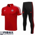 Poloshirts Bayern Munchen rot Herren 21 22 PL149