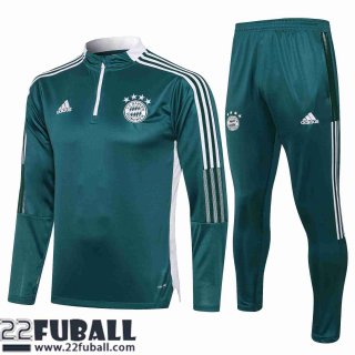 Trainingsanzug Bayern Munchen dunkelgrün Herren 21 22 TG104