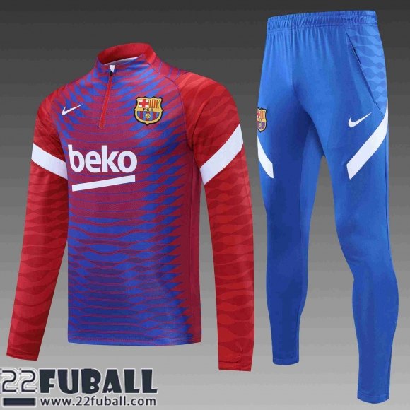 Trainingsanzug Barcelona rot blau Herren 21 22 TG47