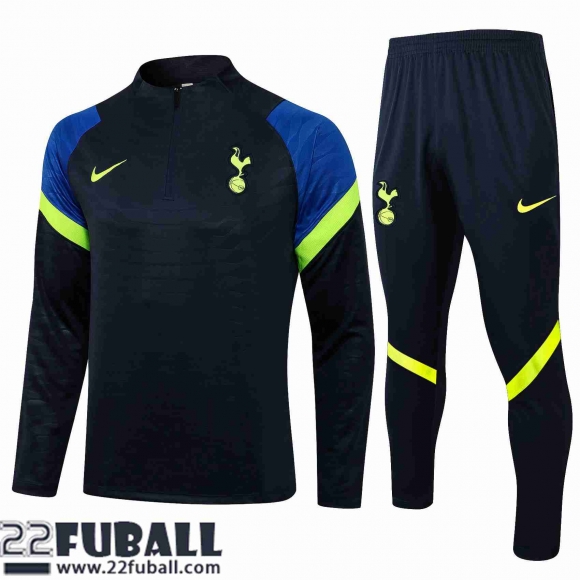 Trainingsanzug Tottenham Hotspur Schwarz Herren 21 22 TG66