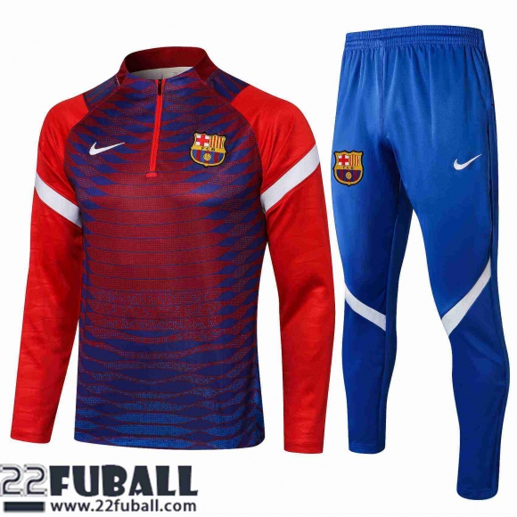 Trainingsanzug Barcelona rot blau Herren 21 22 TG69