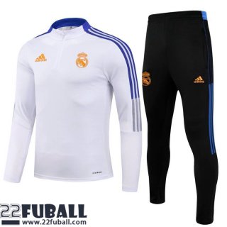 Trainingsanzug Real Madrid Weiß Herren 21 22 TG84