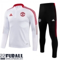 Trainingsanzug Manchester United Weiß Herren 21 22 TG88