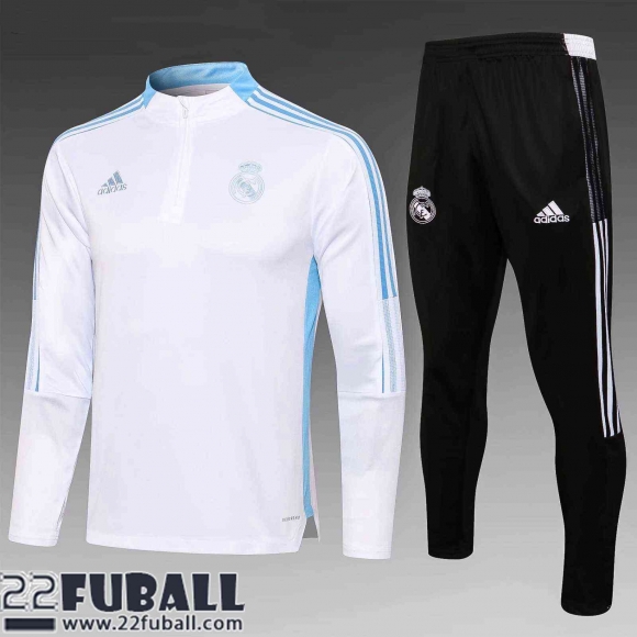 Trainingsanzug Real Madrid blanche Kinder 21 22 TK67